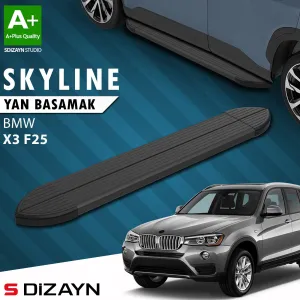 S-Dizayn Bmw X3 F25 Skyline Siyah Yan Basamak 193 Cm 2010-2017 A+ Kalite thumb 1