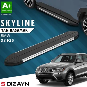 S-Dizayn Bmw X3 F25 Skyline Krom Yan Basamak 193 Cm 2010-2017 A+ Kalite thumb 1