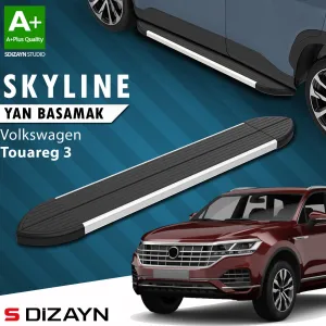 S-Dizayn VW Touareg 3 Skyline Aluminyum Yan Basamak 193 Cm 2018 Üzeri A+ Kalite thumb 1