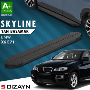 BMW X6 2008-2014 (E71) uyumlu E71 Skyline Siyah Yan Basamak 193 Cm 2008-2014 A+ Kalite modelleri DRS Tuning'de. Kaliteli malzeme, hızlı kargo ve güvenli