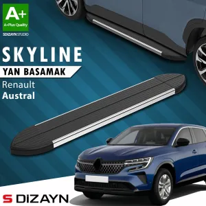 Renault Austral 2022-Günümüz (RHN) uyumlu Skyline Krom Yan Basamak 183 Cm 2023 Üzeri A+ Kalite modelleri DRS Tuning'de. Kaliteli malzeme, hızlı kargo ve