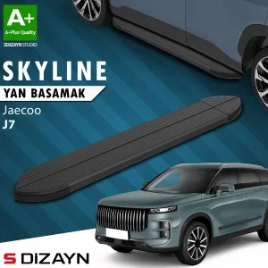 S-Dizayn Jaecoo J7 Skyline Siyah Yan Basamak 183 Cm 2023 Üzeri A+ Kalite thumb 1