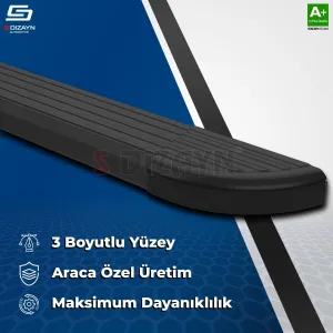 S-Dizayn Citroen C4 X Skyline Siyah Yan Basamak 183 Cm 2022 Üzeri A+ Kalite thumb 5