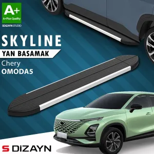 S-Dizayn Chery Omoda5 Skyline Aluminyum Yan Basamak 183 Cm 2022 Üzeri A+ Kalite thumb 1