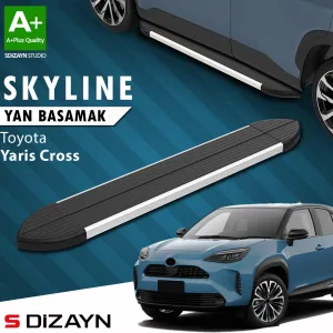 Toyota Yaris 2020-Günümüz (XP210) uyumlu Cross Skyline Aluminyum Yan Basamak 183 Cm 2020 Üzeri A+ Kalite modelleri DRS Tuning'de. Kaliteli malzeme, hızlı kargo
