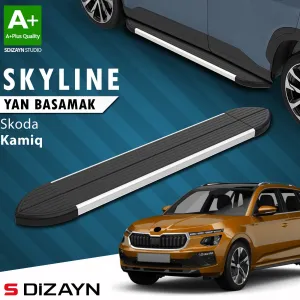 Skoda Kamiq 2019-Günümüz (NW4) uyumlu Skyline Aluminyum Yan Basamak 183 Cm 2019 Üzeri A+ Kalite modelleri DRS Tuning'de. Kaliteli malzeme, hızlı kargo ve