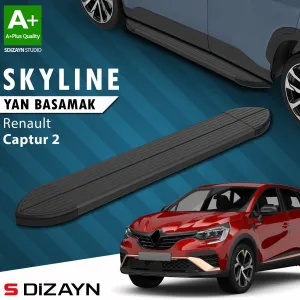 S-Dizayn Renault Captur 2 Skyline Siyah Yan Basamak 183 Cm 2020 Üzeri A+ Kalite thumb 1