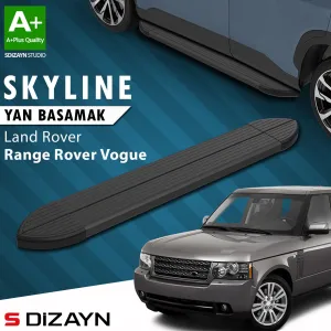 S-Dizayn Land Rover Range Rover Vogue 2 Skyline Siyah Yan Basamak 183 Cm 2002-2012 A+ Kalite thumb 1