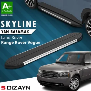S-Dizayn Land Rover Range Rover Vogue 2 Skyline Krom Yan Basamak 183 Cm 2002-2012 A+ Kalite thumb 1