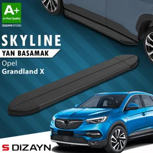 Opel Grandland 2017-2021 (Grandland X) uyumlu X Skyline Siyah Yan Basamak 183 Cm 2017-2024 A+ Kalite modelleri DRS Tuning'de. Kaliteli malzeme, hızlı kargo ve