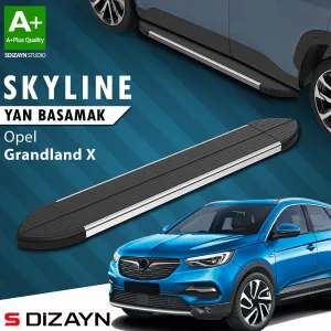 Opel Grandland 2017-2021 (Grandland X) uyumlu X Skyline Krom Yan Basamak 183 Cm 2017-2024 A+ Kalite modelleri DRS Tuning'de. Kaliteli malzeme, hızlı kargo ve