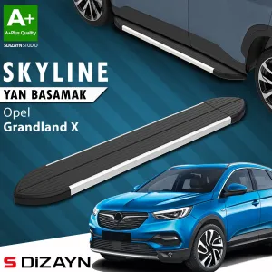 Opel Grandland 2017-2021 (Grandland X) uyumlu X Skyline Aluminyum Yan Basamak 183 Cm 2017-2024 A+ Kalite modelleri DRS Tuning'de. Kaliteli malzeme, hızlı kargo