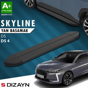 S-Dizayn DS DS 4 Skyline Siyah Yan Basamak 183 Cm 2020 Üzeri A+ Kalite thumb 1