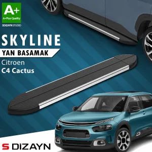 S-Dizayn Citroen C4 Cactus Skyline Krom Yan Basamak 183 Cm 2014 Üzeri A+ Kalite thumb 1