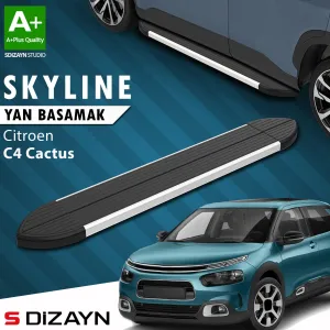 Citroen C4 Cactus 2014-2020 (E3) uyumlu Skyline Aluminyum Yan Basamak 183 Cm 2014 Üzeri A+ Kalite modelleri DRS Tuning'de. Kaliteli malzeme, hızlı kargo ve