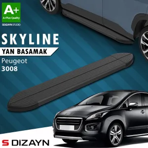 Peugeot 3008 2008-2016 (T84) uyumlu Skyline Siyah Yan Basamak 183 Cm 2009-2013 A+ Kalite modelleri DRS Tuning'de. Kaliteli malzeme, hızlı kargo ve güvenli