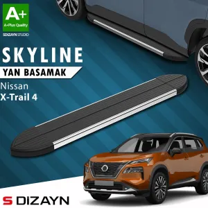 Nissan X-Trail 2021-Günümüz (T33) uyumlu T33 Skyline Krom Yan Basamak 183 Cm 2022 Üzeri A+ Kalite modelleri DRS Tuning'de. Kaliteli malzeme, hızlı kargo ve