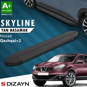 Nissan Qashqai 2006-2013 (J10) uyumlu +2 Skyline Siyah Yan Basamak 183 Cm 2007-2014 A+ Kalite modelleri DRS Tuning'de. Kaliteli malzeme, hızlı kargo ve güvenli