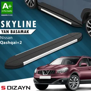 Nissan Qashqai 2006-2013 (J10) uyumlu +2 Skyline Aluminyum Yan Basamak 183 Cm 2007-2014 A+ Kalite modelleri DRS Tuning'de. Kaliteli malzeme, hızlı kargo ve