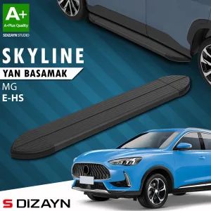 S-Dizayn MG E-HS Skyline Siyah Yan Basamak 183 Cm 2021-2024 A+ Kalite thumb 1