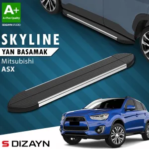 S-Dizayn Mitsubishi ASX Skyline Krom Yan Basamak 183 Cm 2010 Üzeri A+ Kalite thumb 1