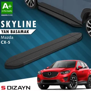 S-Dizayn Mazda CX-5 Skyline Siyah Yan Basamak 183 Cm 2012-2016 A+ Kalite thumb 1