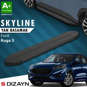 S-Dizayn Ford Kuga 3 Skyline Siyah Yan Basamak 183 Cm 2020 Üzeri A+ Kalite thumb 1