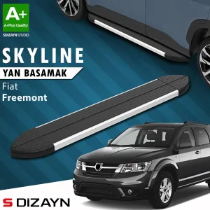 S-Dizayn Fiat Freemont Skyline Aluminyum Yan Basamak 183 Cm 2010-2020 A+ Kalite thumb 1
