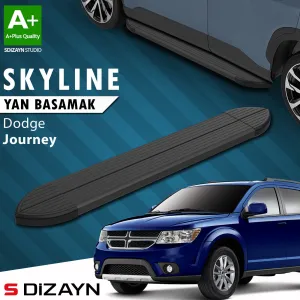 S-Dizayn Dodge Journey Skyline Siyah Yan Basamak 183 Cm 2008-2020 A+ Kalite thumb 1