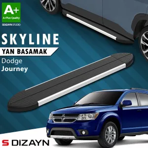 S-Dizayn Dodge Journey Skyline Aluminyum Yan Basamak 183 Cm 2008-2020 A+ Kalite thumb 1