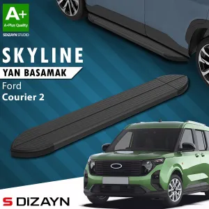 S-Dizayn Ford Courier 2 Skyline Siyah Yan Basamak 183 Cm 2023 Üzeri A+ Kalite thumb 1