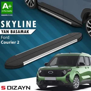 S-Dizayn Ford Courier 2 Skyline Krom Yan Basamak 183 Cm 2023 Üzeri A+ Kalite thumb 1