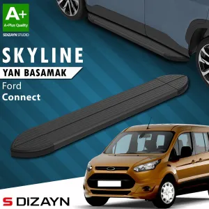 S-Dizayn Ford Connect Skyline Siyah Yan Basamak 183 Cm 2002-2014 A+ Kalite thumb 1