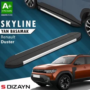 S-Dizayn Renault Duster 3 Skyline Aluminyum Yan Basamak 183 Cm 2024 Üzeri A+ Kalite thumb 1