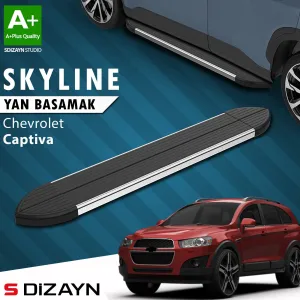 S-Dizayn Chevrolet Captiva Skyline Krom Yan Basamak 183 Cm 2006-2018 A+ Kalite thumb 1