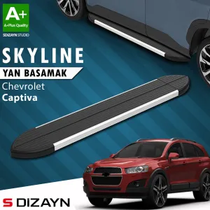S-Dizayn Chevrolet Captiva Skyline Aluminyum Yan Basamak 183 Cm 2006-2018 A+ Kalite thumb 1