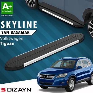 S-Dizayn VW Tiguan Skyline Aluminyum Yan Basamak 173 Cm 2007-2015 A+ Kalite thumb 1