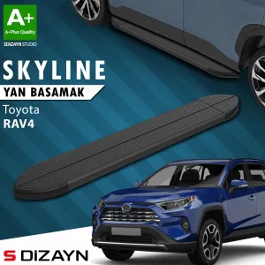 S-Dizayn Toyota RAV 4 5 Skyline Siyah Yan Basamak 173 Cm 2018 Üzeri A+ Kalite thumb 1