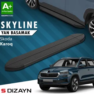 Skoda Karoq 2017-Günümüz (NU) uyumlu Skyline Siyah Yan Basamak 173 Cm 2018 Üzeri A+ Kalite modelleri DRS Tuning'de. Kaliteli malzeme, hızlı kargo ve güvenli