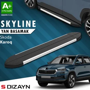 Skoda Karoq 2017-Günümüz (NU) uyumlu Skyline Aluminyum Yan Basamak 173 Cm 2018 Üzeri A+ Kalite modelleri DRS Tuning'de. Kaliteli malzeme, hızlı kargo ve