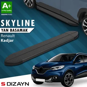 Renault Kadjar 2015-2022 (HA) uyumlu Skyline Siyah Yan Basamak 173 Cm 2015-2022 A+ Kalite modelleri DRS Tuning'de. Kaliteli malzeme, hızlı kargo ve güvenli