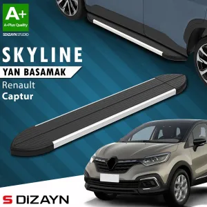 S-Dizayn Renault Captur Skyline Aluminyum Yan Basamak 173 Cm 2013-2020 A+ Kalite thumb 1