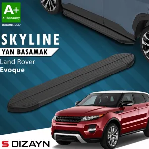 S-Dizayn Land Rover Range Rover Evoque Skyline Siyah Yan Basamak 173 Cm 2012-2017 A+ Kalite thumb 1