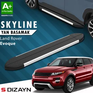 S-Dizayn Land Rover Range Rover Evoque Skyline Aluminyum Yan Basamak 173 Cm 2012-2017 A+ Kalite thumb 1