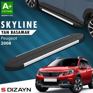 S-Dizayn Peugeot 2008 Skyline Aluminyum Yan Basamak 173 Cm 2013-2019 A+ Kalite thumb 1