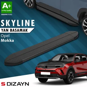 Opel Mokka 2020-Günümüz (B) uyumlu 2 Skyline Siyah Yan Basamak 173 Cm 2020 Üzeri A+ Kalite modelleri DRS Tuning'de. Kaliteli malzeme, hızlı kargo ve güvenli