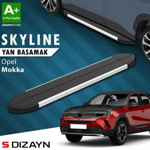 Opel Mokka 2020-Günümüz (B) uyumlu 2 Skyline Aluminyum Yan Basamak 173 Cm 2020 Üzeri A+ Kalite modelleri DRS Tuning'de. Kaliteli malzeme, hızlı kargo ve