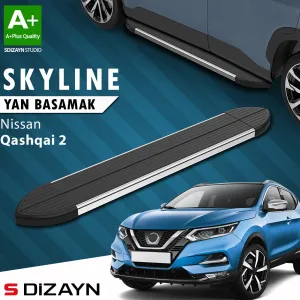 Nissan Qashqai 2013-2021 (J11) uyumlu 2 Skyline Krom Yan Basamak 173 Cm 2014-2021 A+ Kalite modelleri DRS Tuning'de. Kaliteli malzeme, hızlı kargo ve güvenli