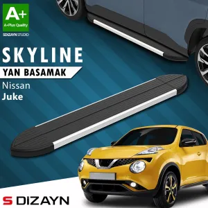 Nissan Juke 2010-2019 (F15) uyumlu Skyline Aluminyum Yan Basamak 173 Cm 2010-2018 A+ Kalite modelleri DRS Tuning'de. Kaliteli malzeme, hızlı kargo ve güvenli