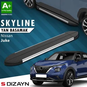 Nissan Juke 2019-Günümüz (F16) uyumlu 2 Skyline Krom Yan Basamak 173 Cm 2019 Üzeri A+ Kalite modelleri DRS Tuning'de. Kaliteli malzeme, hızlı kargo ve güvenli